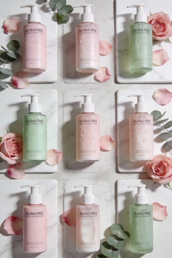 alcohol free skin moisturizers