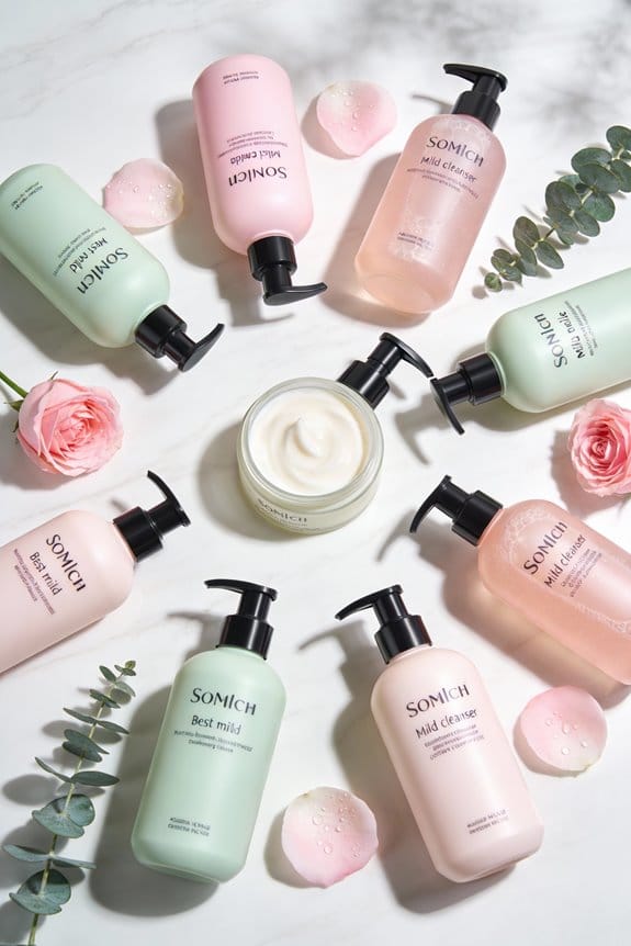gentle skincare mild cleansers
