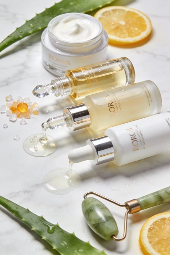 serum before moisturizer application