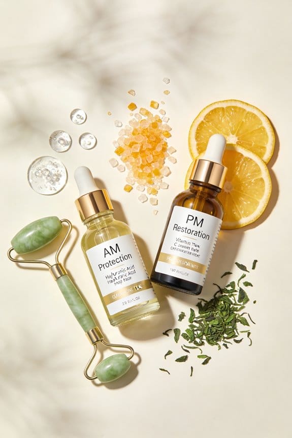 tailored am and pm skincare